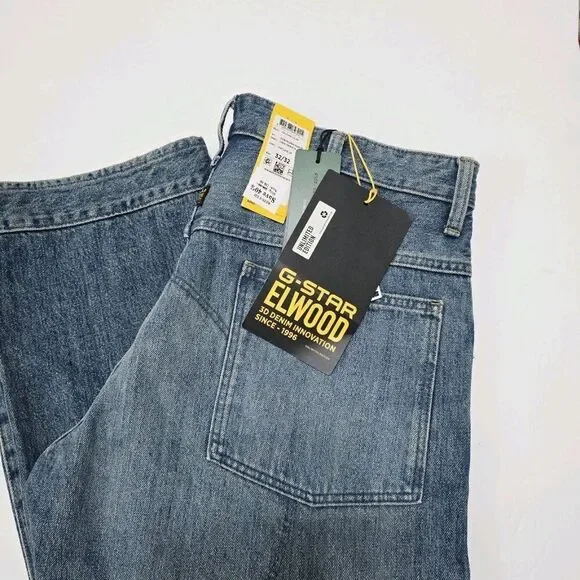 G-star Raw Elwood 5620 Blue 3D Denim Innovation Antique 96 Men's Jeans 32x32